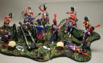 "Scotland  Forever!" The charge of The Scots Greys and The 92-nd Foot on the French Guns. Waterloo, 18 June 1815