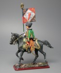 Tin Soldier Officer-Eaglebearer of the 7th Hussars, 1810