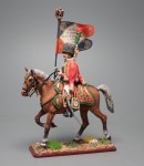 Tin Soldier Officer Eagle-Bearer, Chasserurs a Cheval of the Imperial Guard,1810