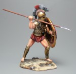 Spartan Hoplite with red shield,480 BC
