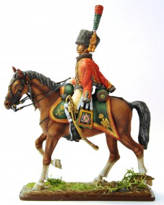 Рядовой конных егерей с мушкетоном — оловянные солдатики AGES