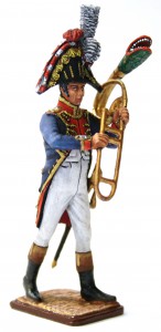 Музыкант оркестра пеших гренадеров (тромбон) — оловянные солдатики AGES