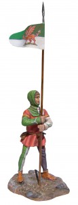 Валлийский лучник с флагом — оловянные солдатики AGES
