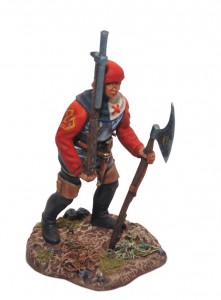 Бургундский пехотинец с ручницей — оловянные солдатики AGES