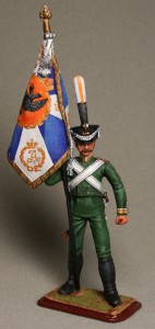 Знаменосец Морского полка — оловянные солдатики AGES