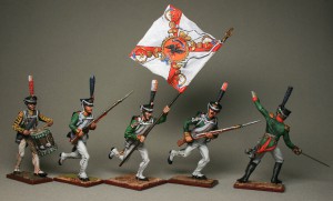 Гвардейцы 1-ой роты Преображенского полка — оловянные солдатики AGES