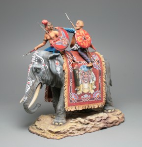 Боевой слон в индийском походе — оловянные солдатики AGES