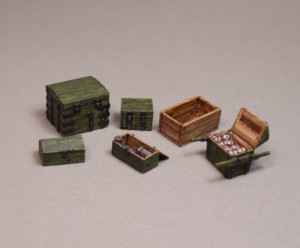 Набор аксессуаров к артиллерийскому расчету (6 предметов) — оловянные солдатики AGES